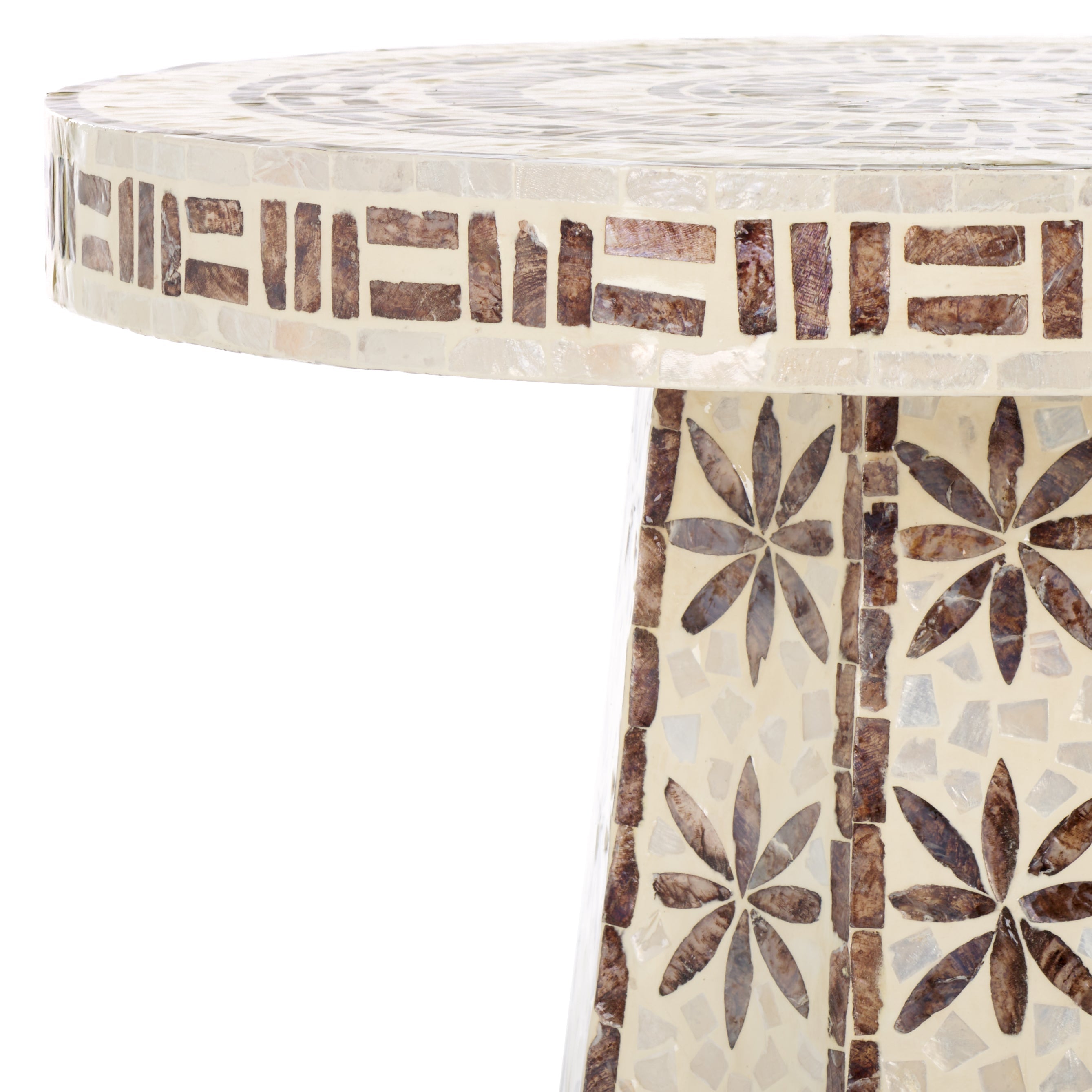 Safavieh Keerin Accent Table, ACC1805 - White & Gold