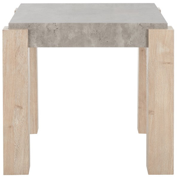 Coromio End Table, ACC7005 | Safavieh - Light Grey / Natural