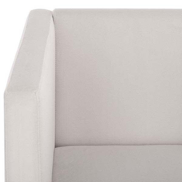 Gisle Accent Chair, ACH4012 | Safavieh - Light Grey Velvet