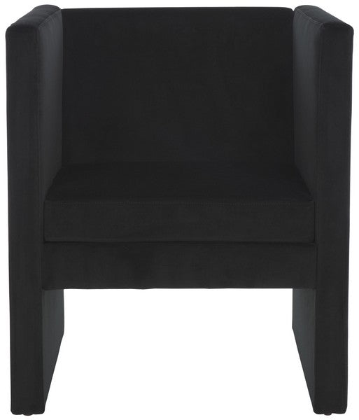 Gisle Accent Chair, ACH4012 | Safavieh - Black Velvet