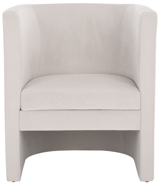 Eydis Accent Chair, ACH4014 | Safavieh - Light Grey Velvet