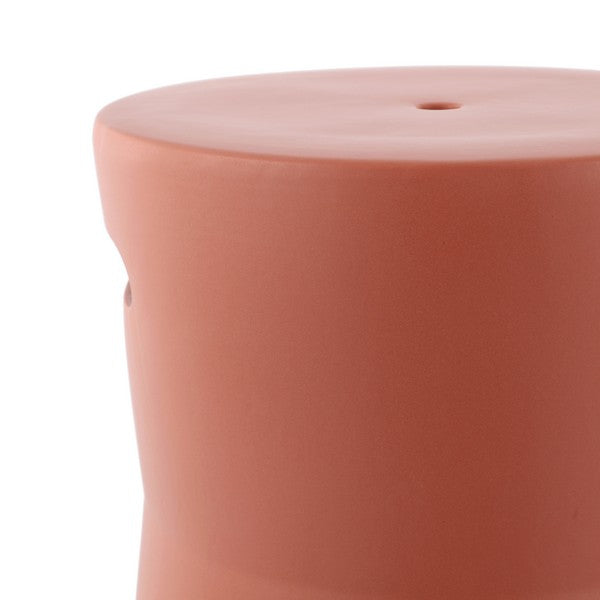 Dijera, 16 Nch, Ceramic Garden Stool, ACS4599 | Safavieh - Terracotta