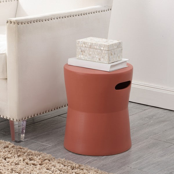 Dijera, 16 Nch, Ceramic Garden Stool, ACS4599 | Safavieh - Terracotta