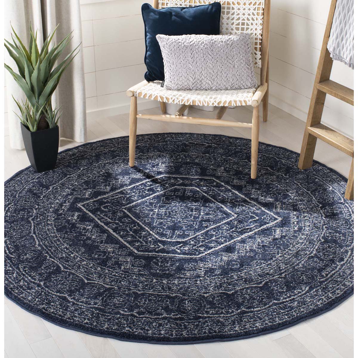 Safavieh Adirondack 108 Rug, Blue, ADR108 - Navy / Ivory