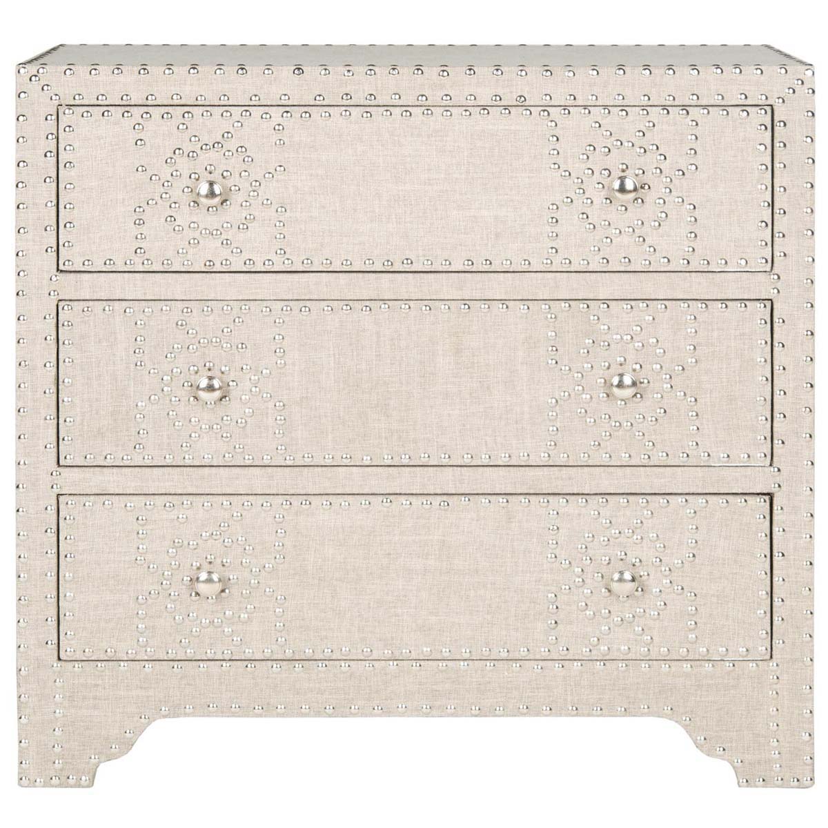 Gordy 3 Drawer Chest | Safavieh - AMH1504 - Grey