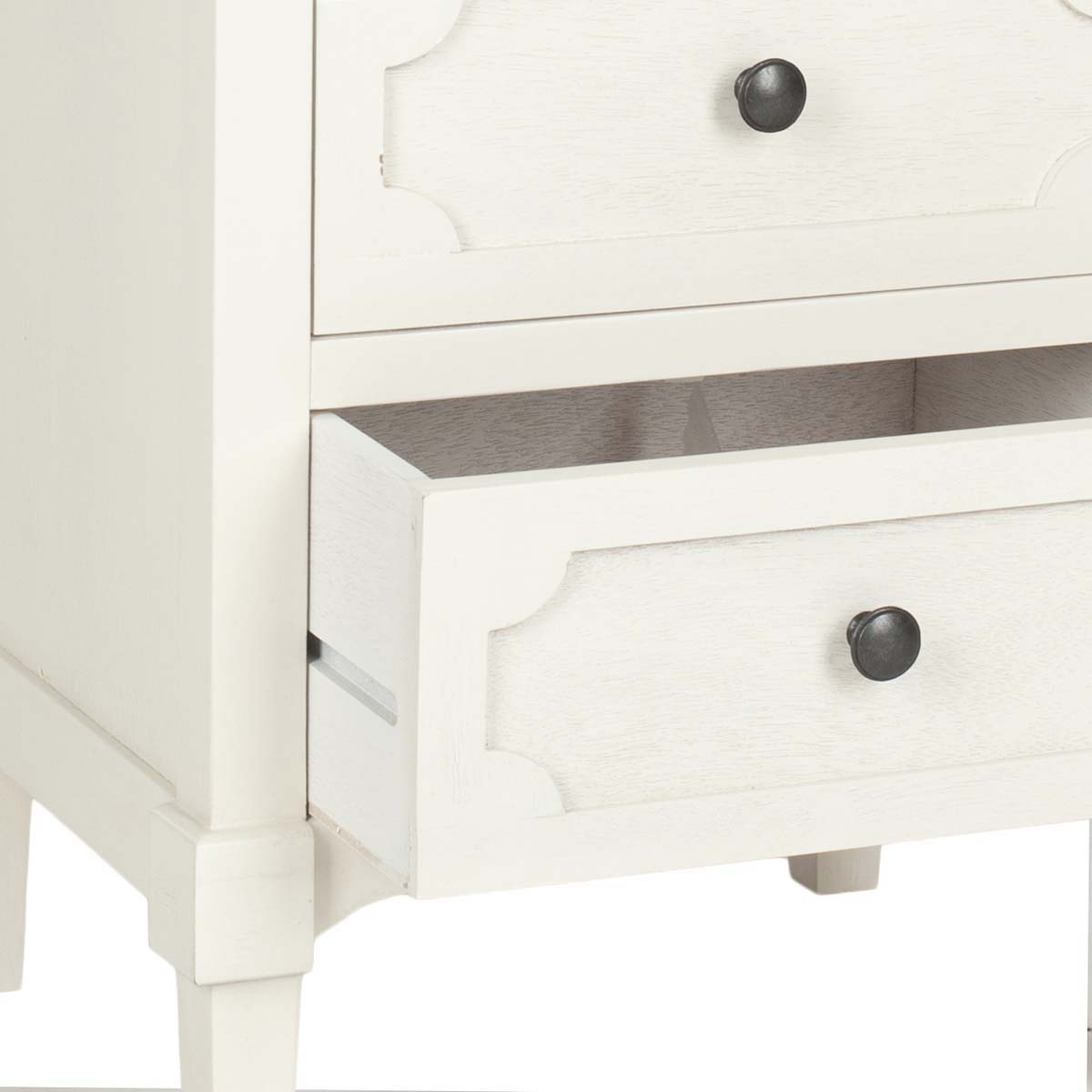 Rosaleen Three Drawer Side Chest | Safavieh - AMH5723 - White