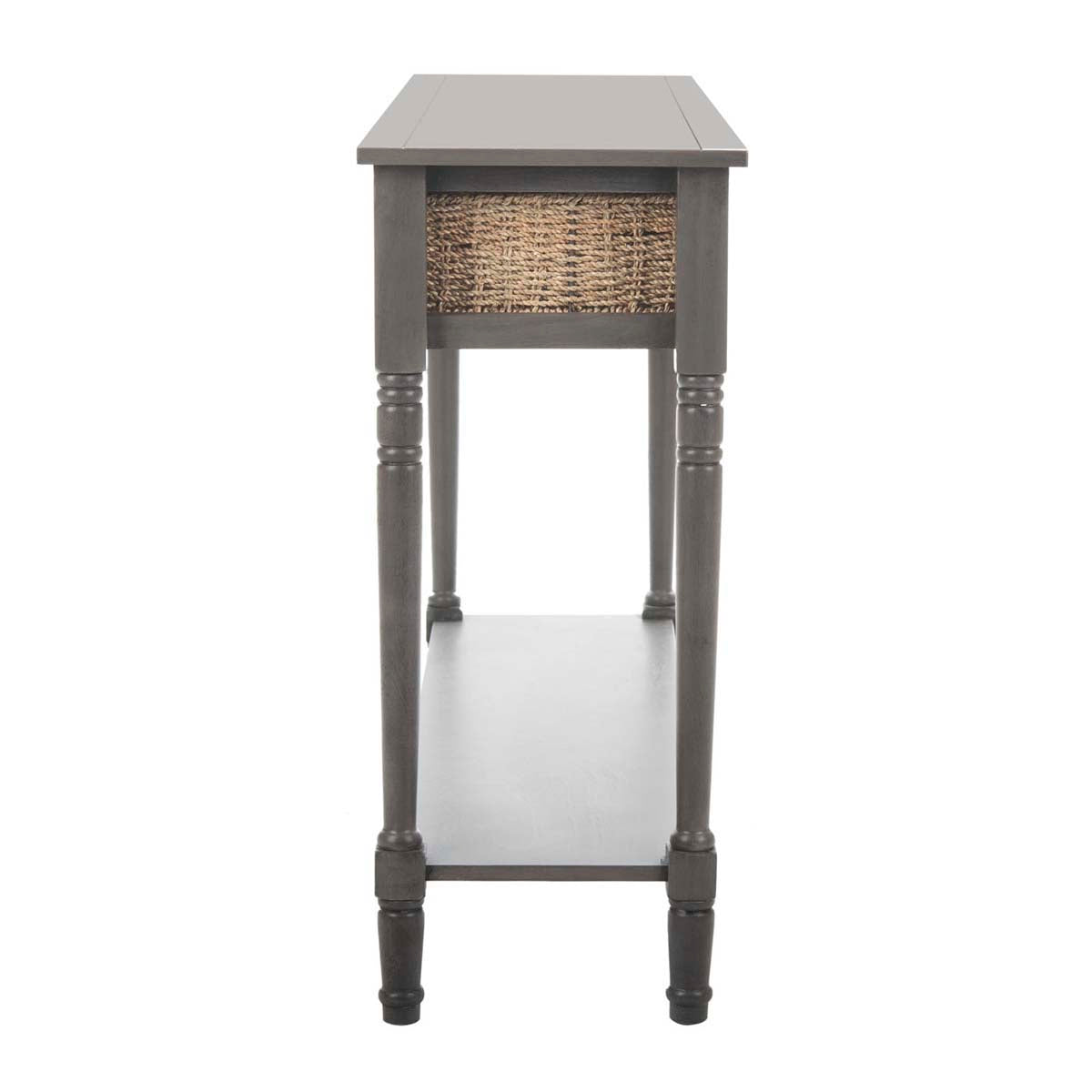 Safavieh Winifred Wicker Console Table With Storage - Grey