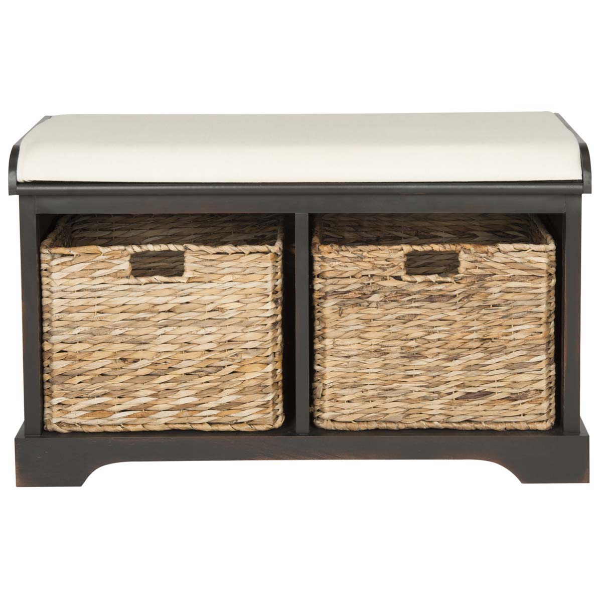 Safavieh Freddy Wicker Storage Bench - Brown