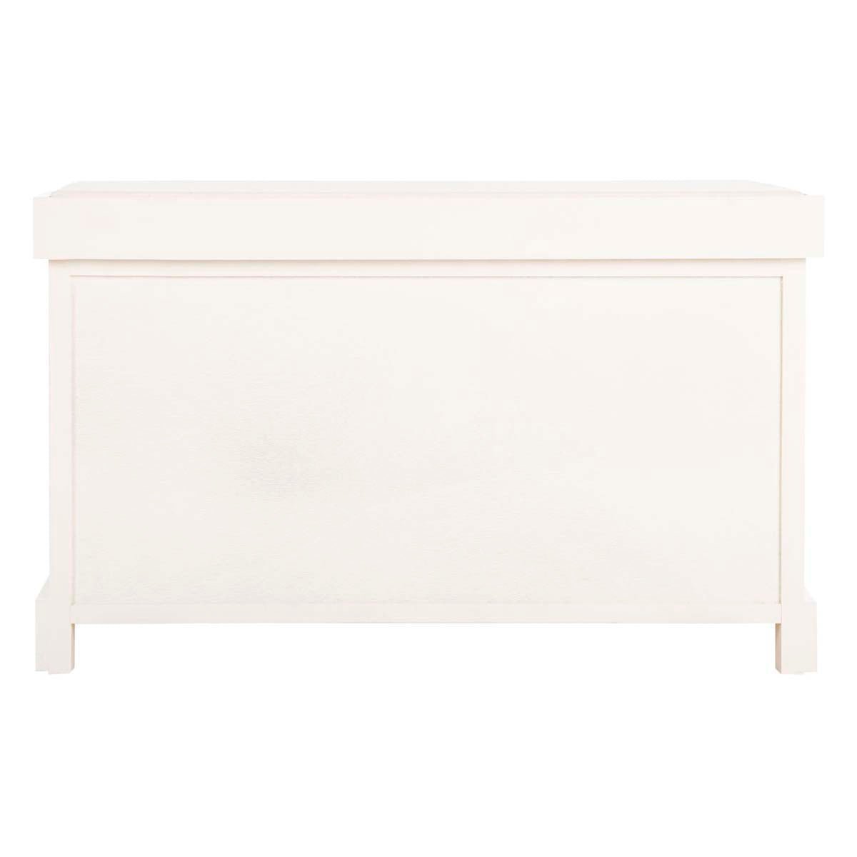 Safavieh Freddy Wicker Storage Bench - Distressed White