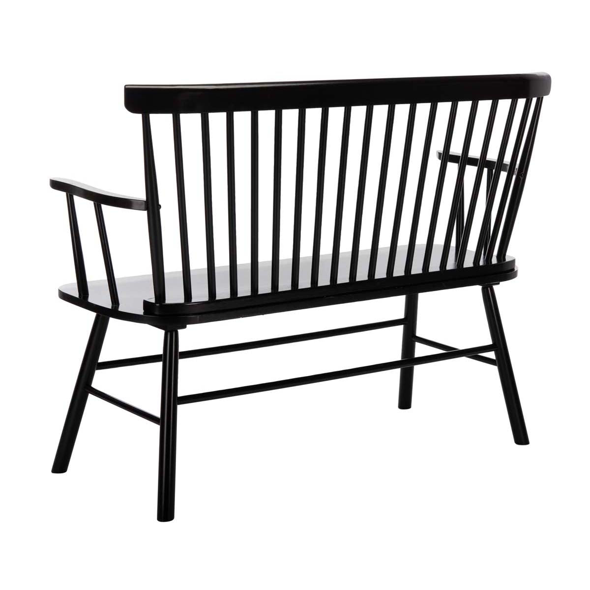 Safavieh Addison Spindleback Settee , AMH8513 - Black