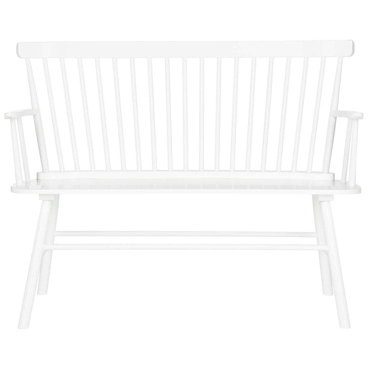 Safavieh Addison Spindleback Settee , AMH8513 - White