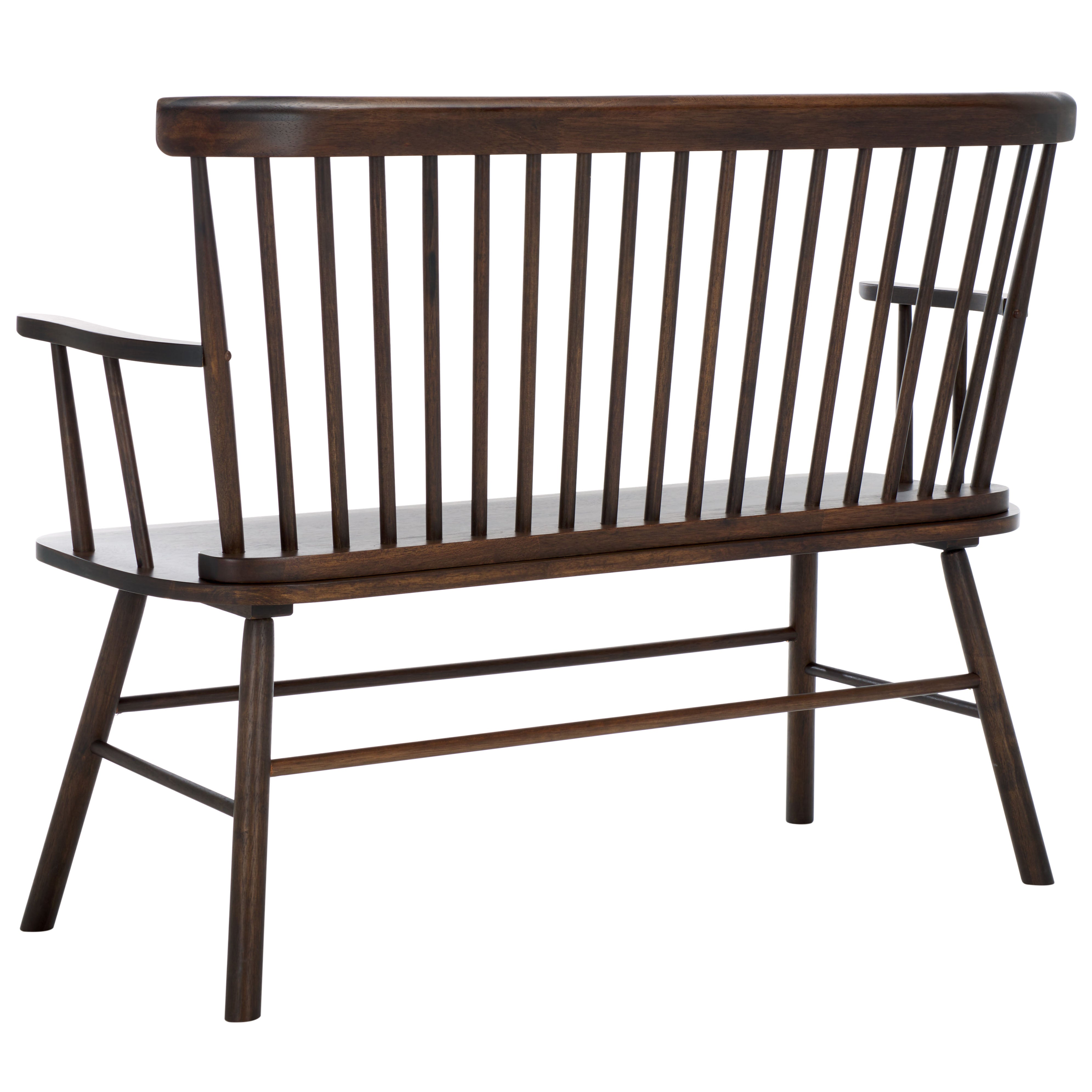 Safavieh Addison Spindleback Settee , AMH8513 - Walnut