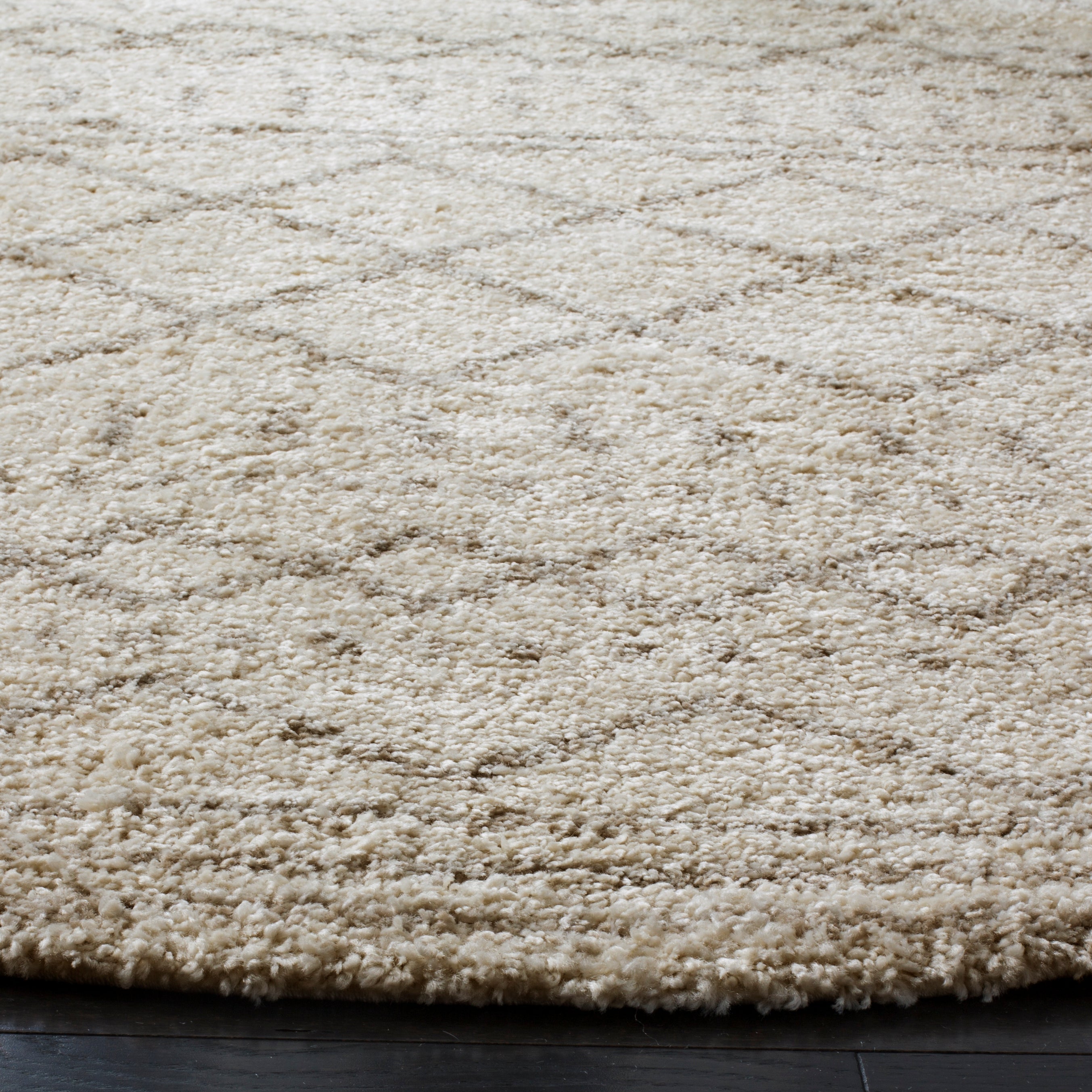 Safavieh Arizona Shag 741 Rug, Brown, ASG741 - Ivory / Beige