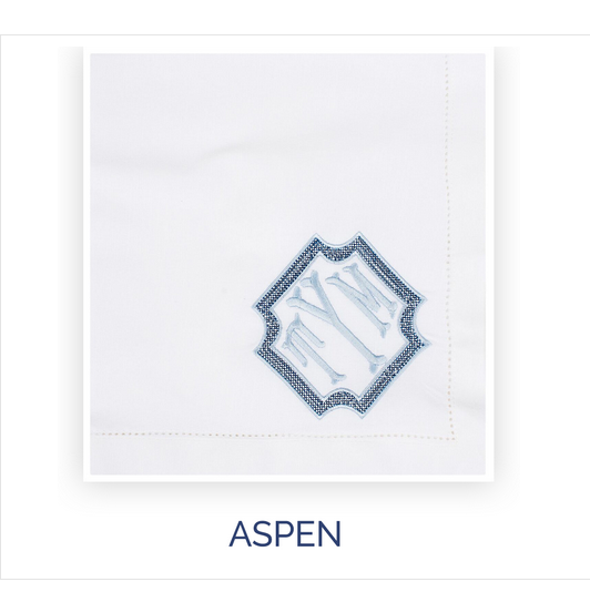 Custom Monogram Cocktail Napkins