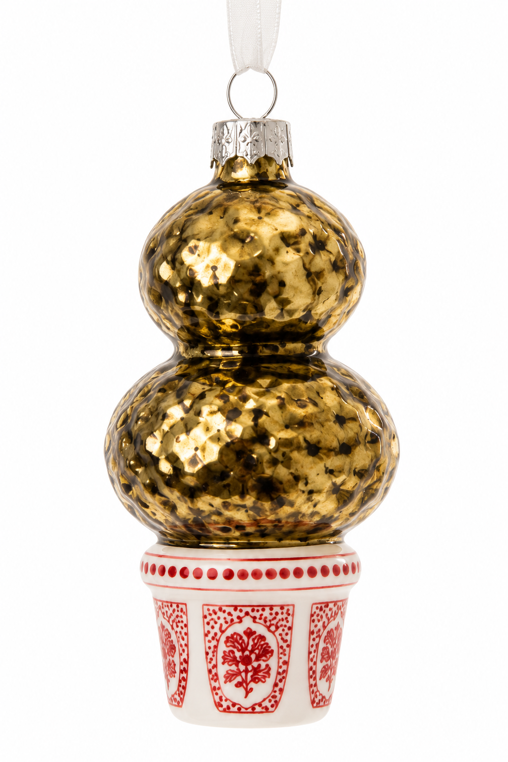 Box of 4 Red Topiary Gift Topper