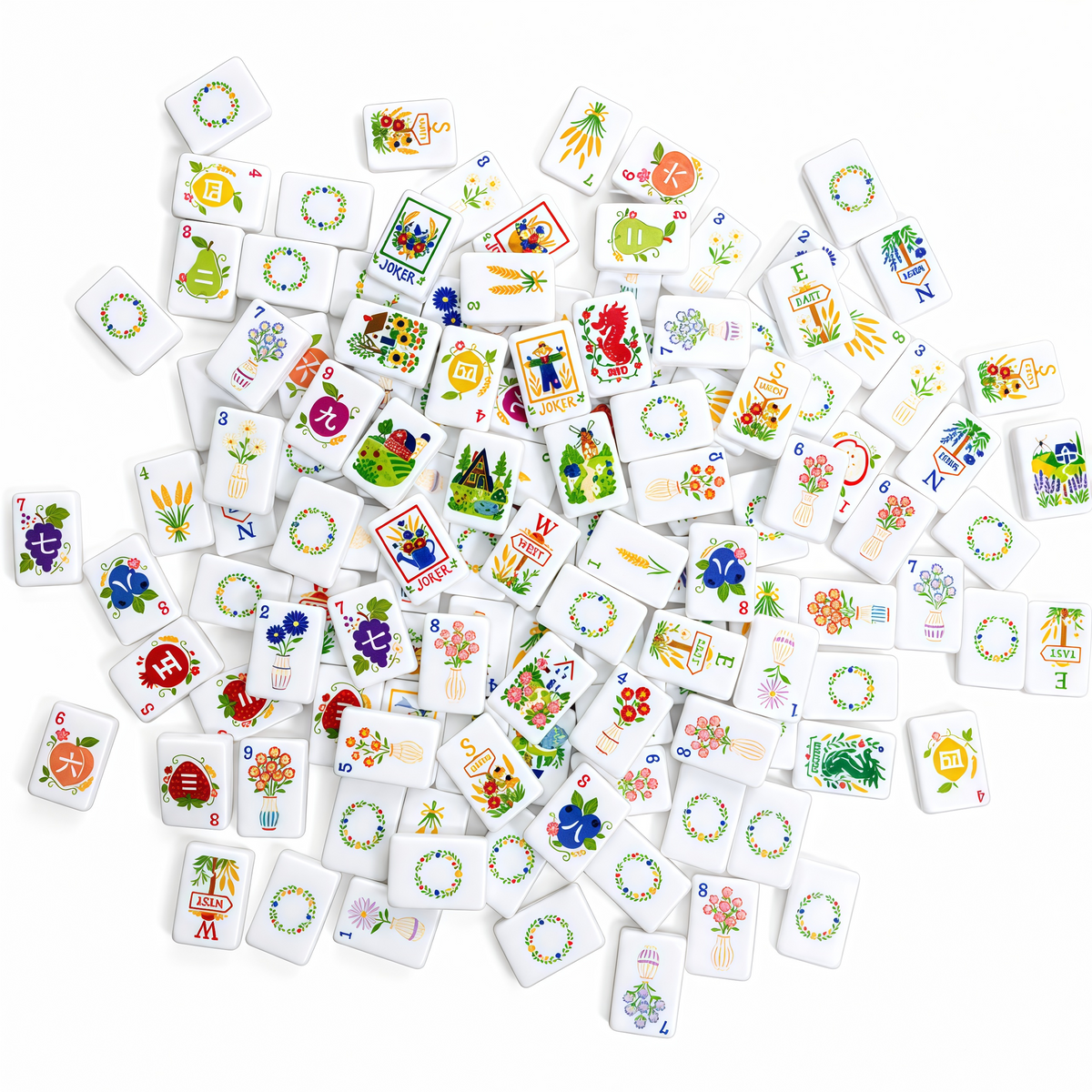 Country Garden Mahjong Tile Set
