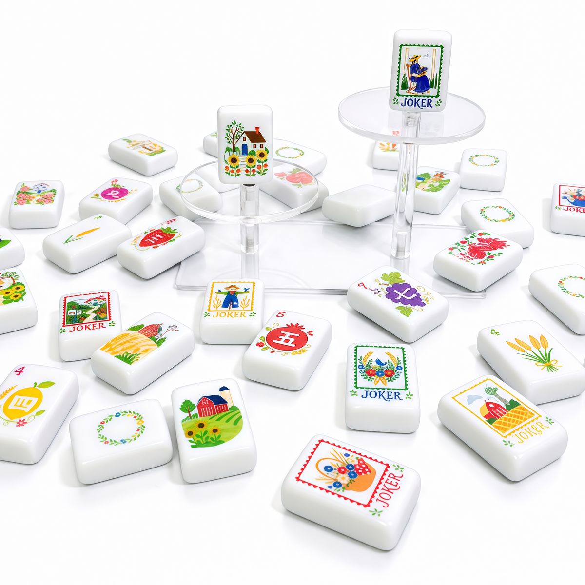 Country Garden Mahjong Tile Set