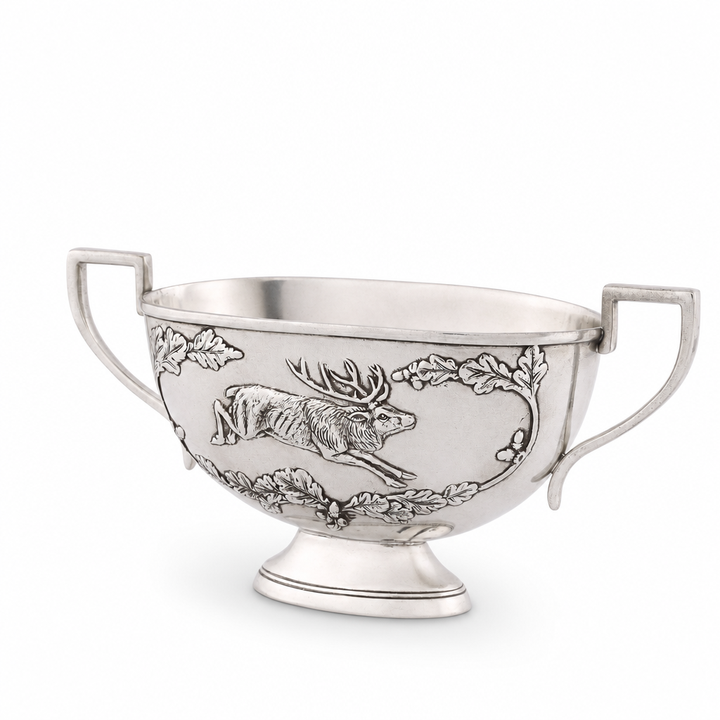 Noble Elk Pewter Gravy Boat