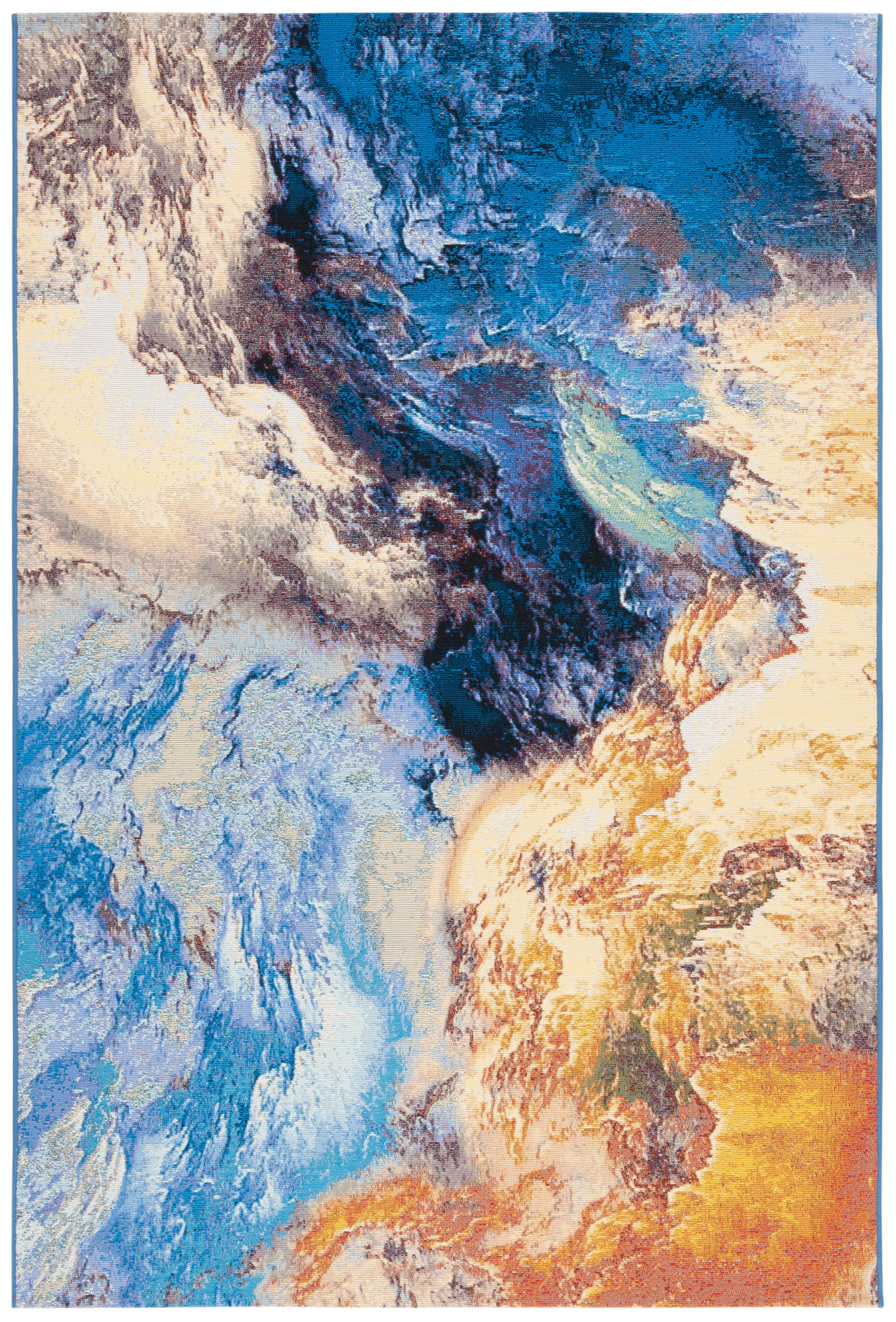 BLUE / RUST GOLD