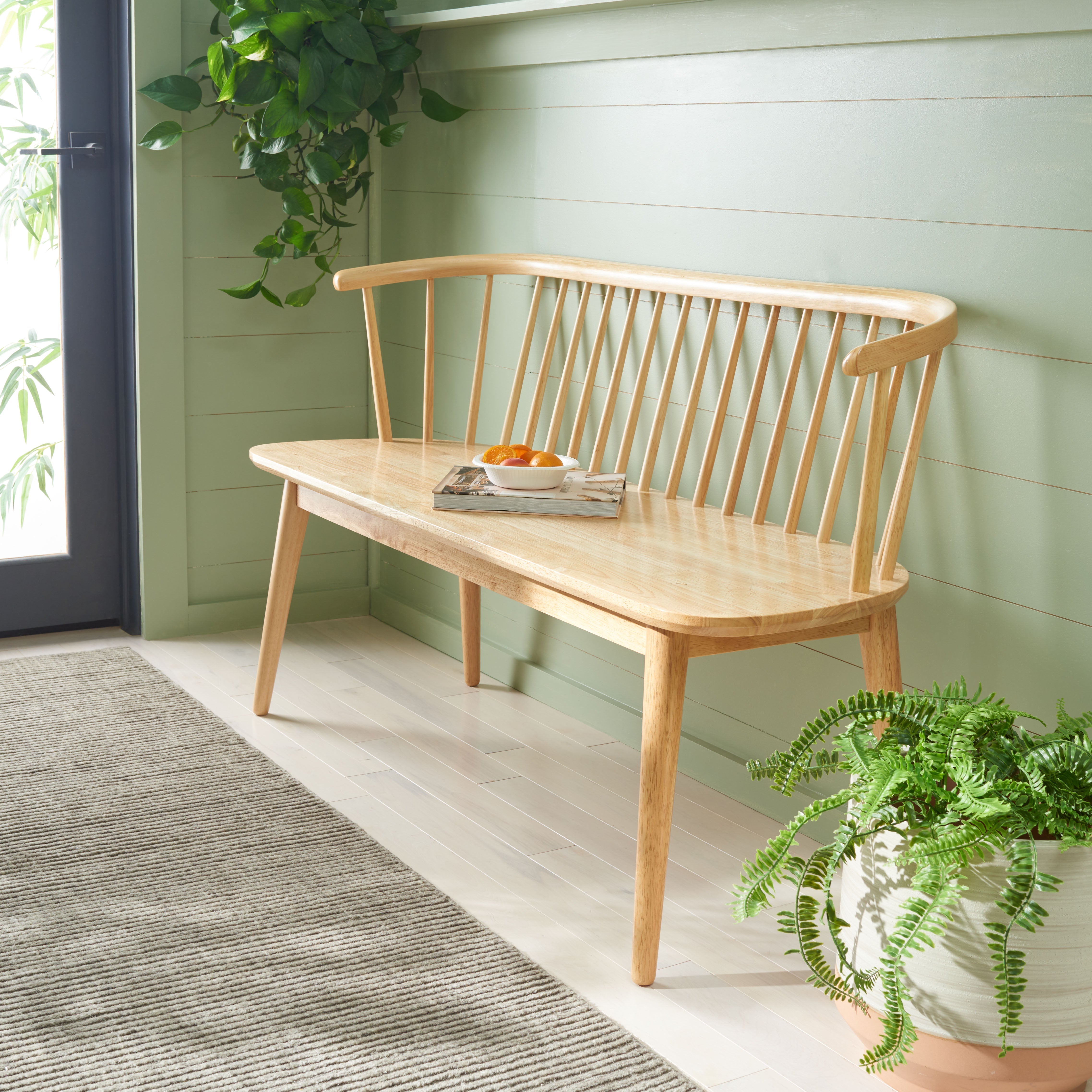 Safavieh Blanchard Spindle Bench, BCH8500 - Natural