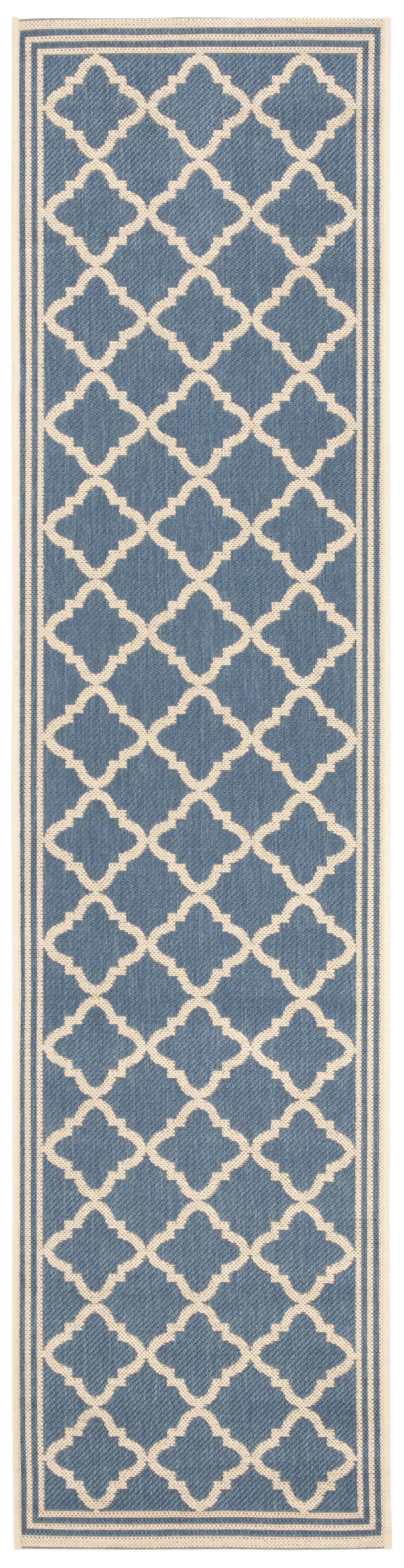 Beach House Rug | Safavieh -  BHS121M - Blue / Cream