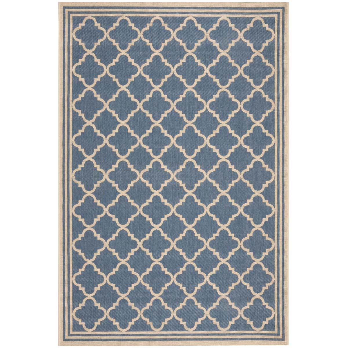 Beach House Rug | Safavieh -  BHS121M - Blue / Cream