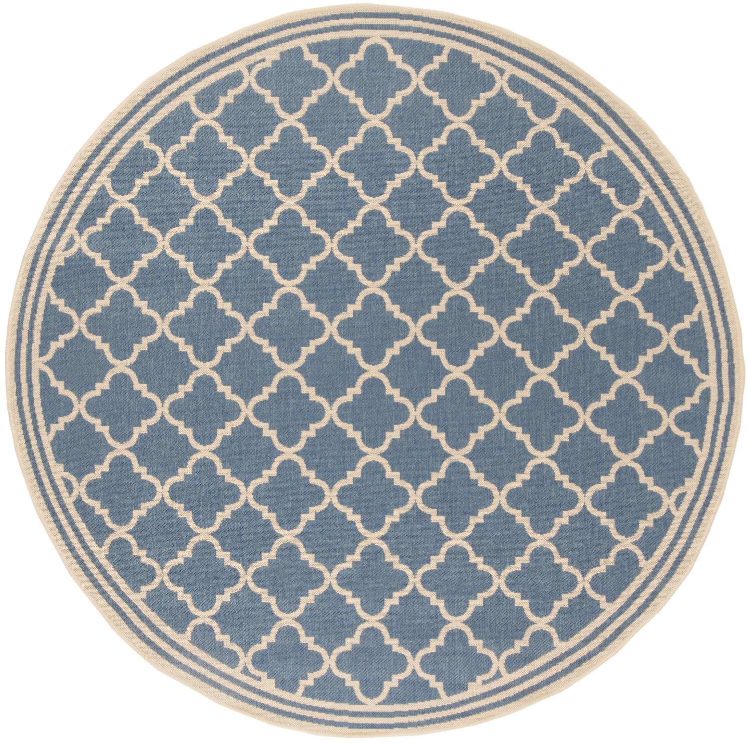 Beach House Rug | Safavieh -  BHS121M - Blue / Cream