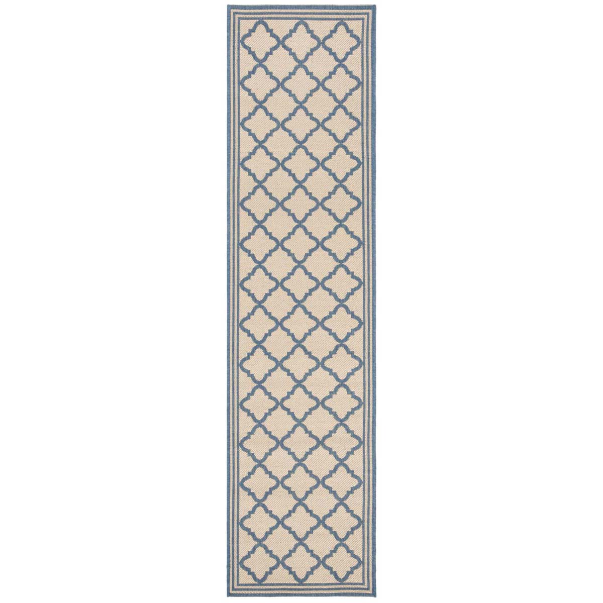 Beach House Rug | Safavieh -  BHS121N - Cream / Blue