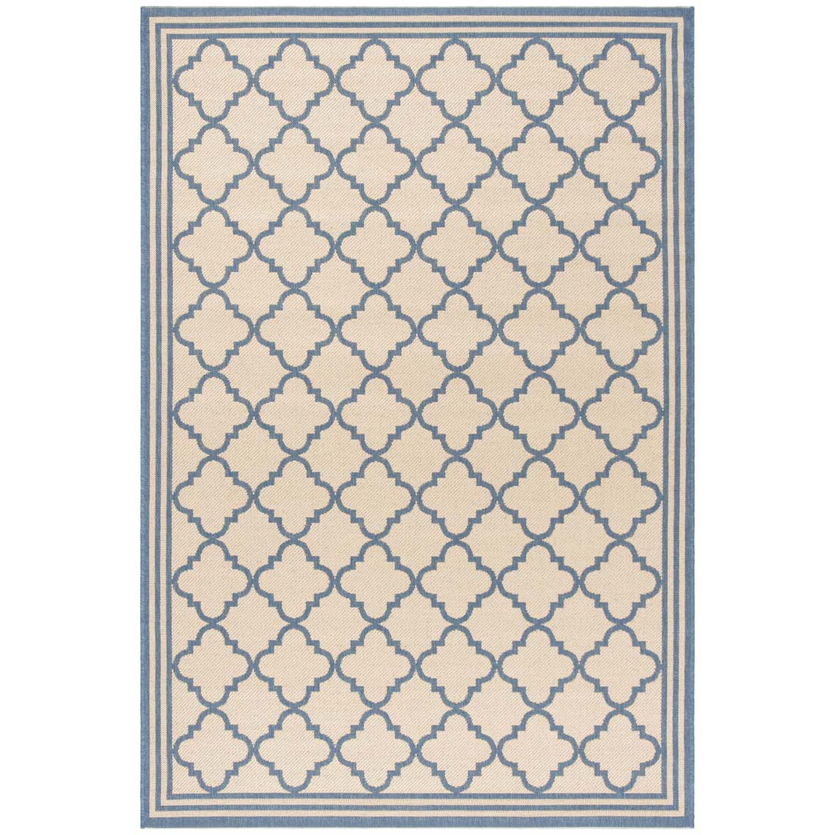 Beach House Rug | Safavieh -  BHS121N - Cream / Blue