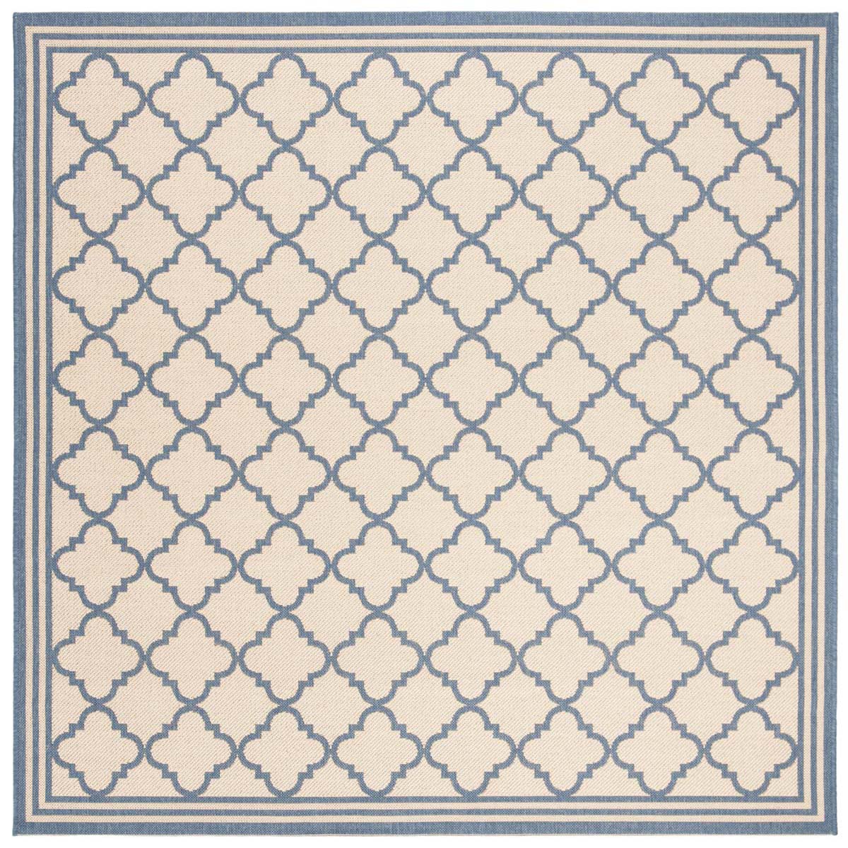 Beach House Rug | Safavieh -  BHS121N - Cream / Blue