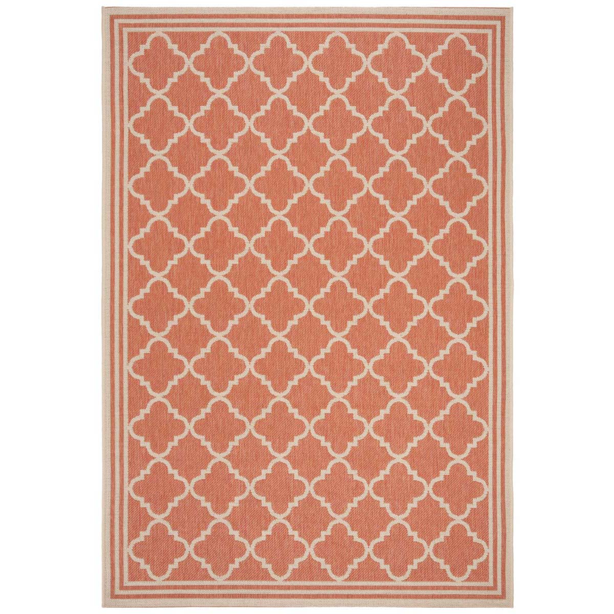 Beach House Rug | Safavieh -  BHS121P - Rust / Cream