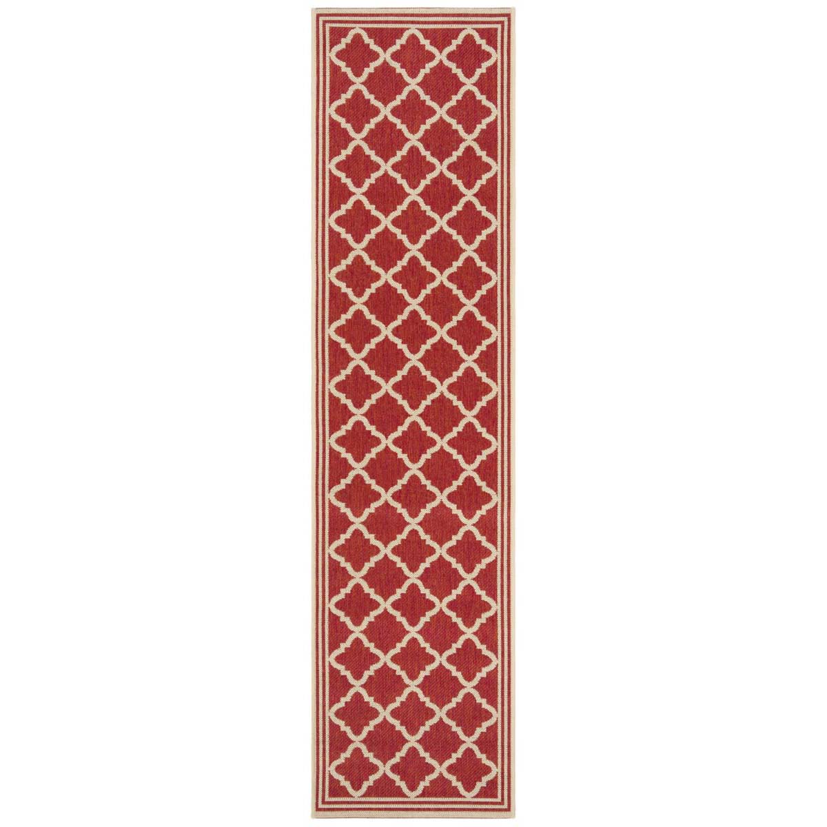 Beach House Rug | Safavieh -  BHS121Q - Red / Cream