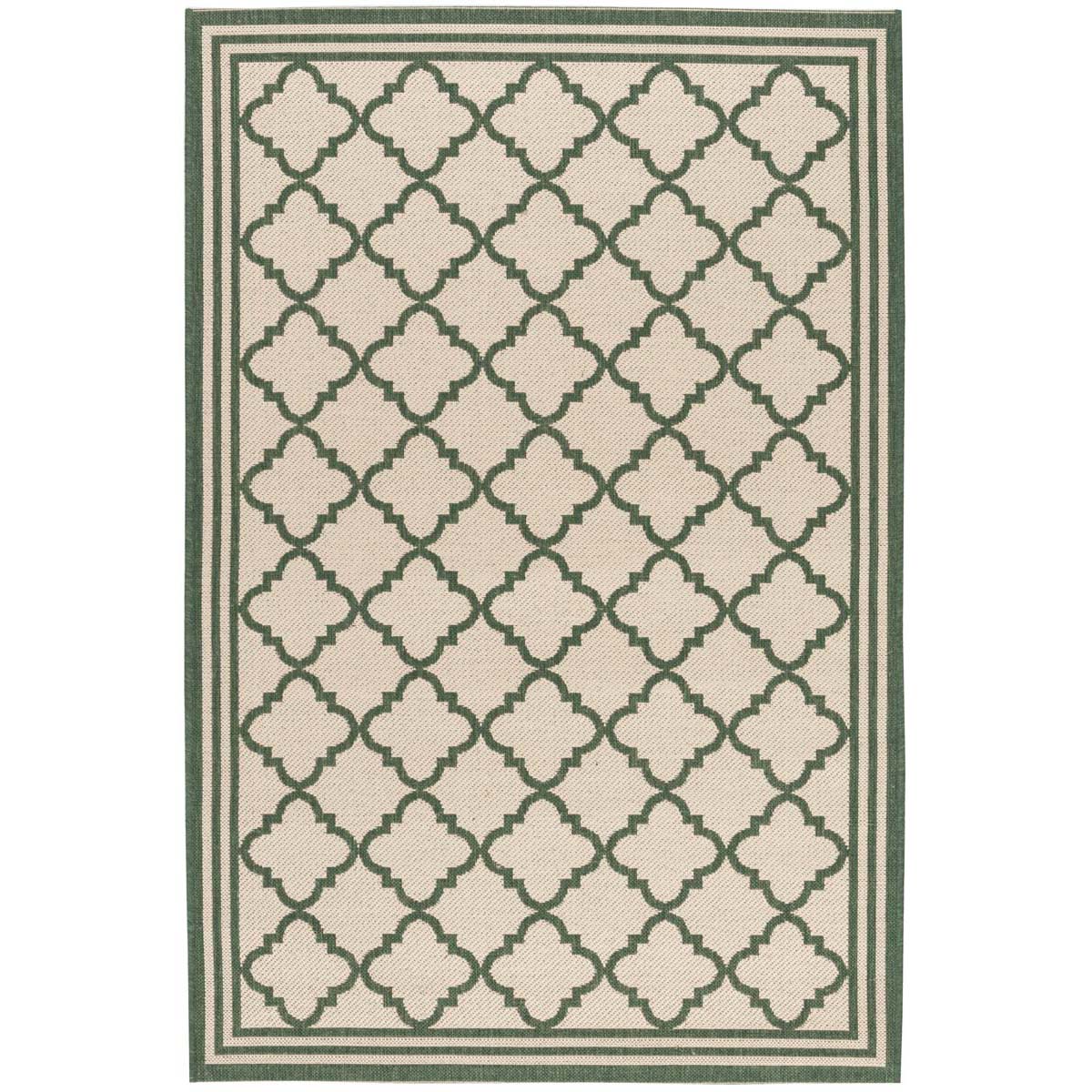 Beach House Rug | Safavieh -  BHS121W - Cream / Green