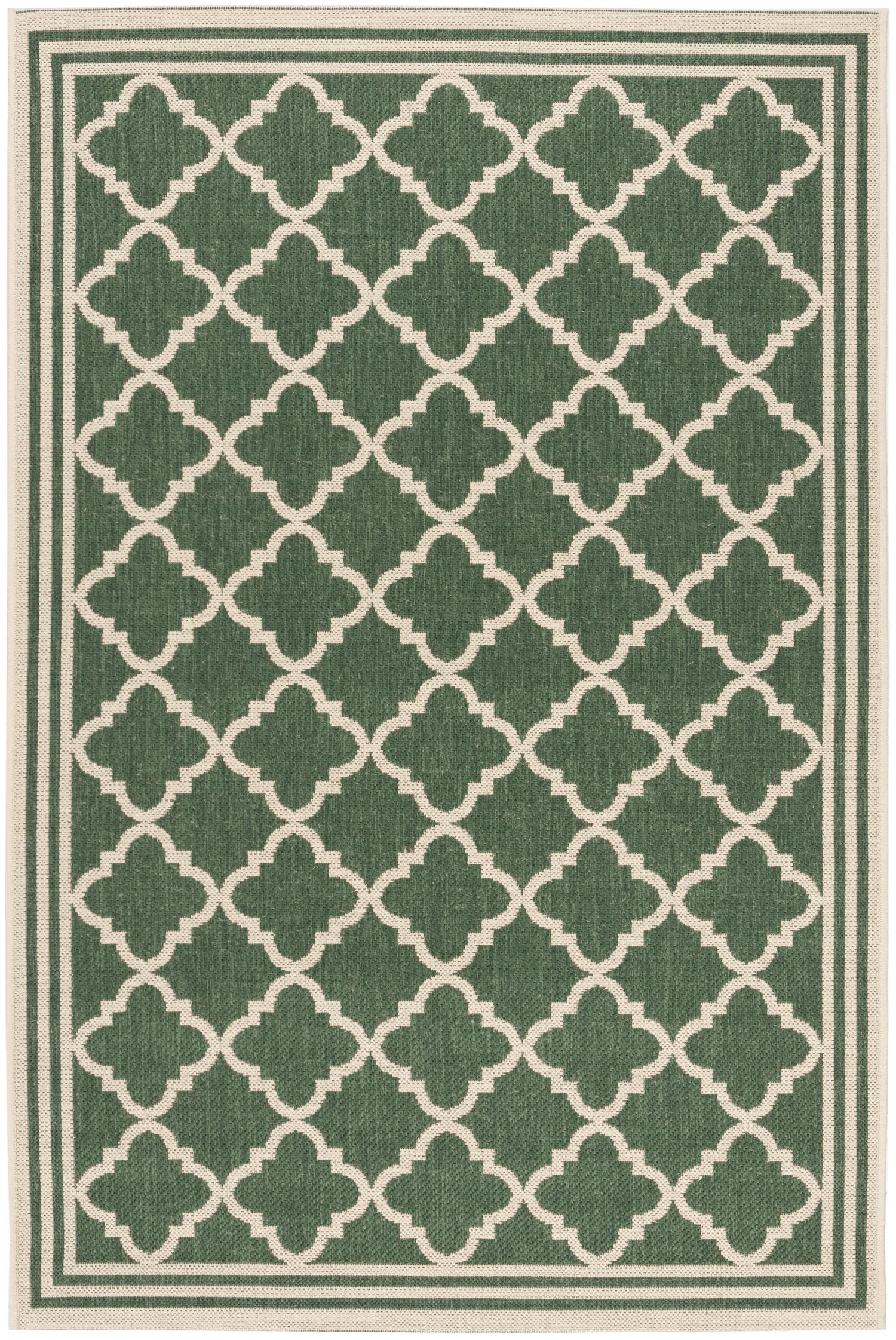 Beach House Rug | Safavieh -  BHS121Y - Green / Cream