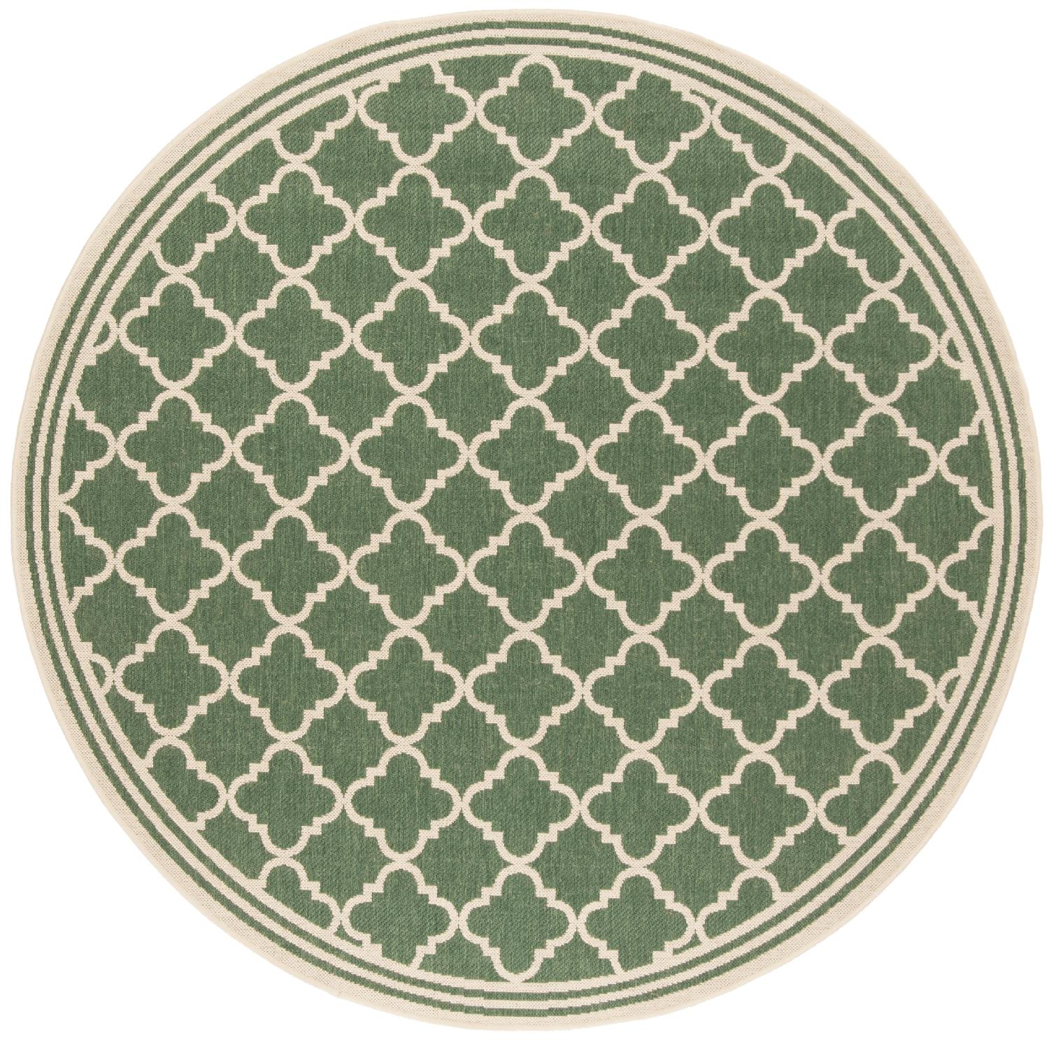 Beach House Rug | Safavieh -  BHS121Y - Green / Cream