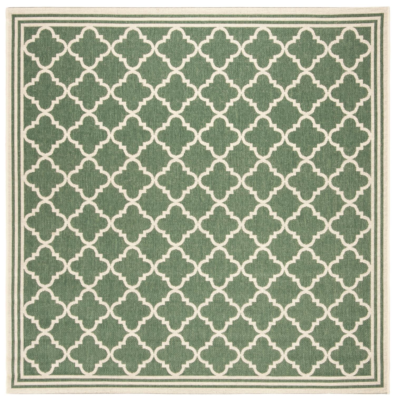 Beach House Rug | Safavieh -  BHS121Y - Green / Cream