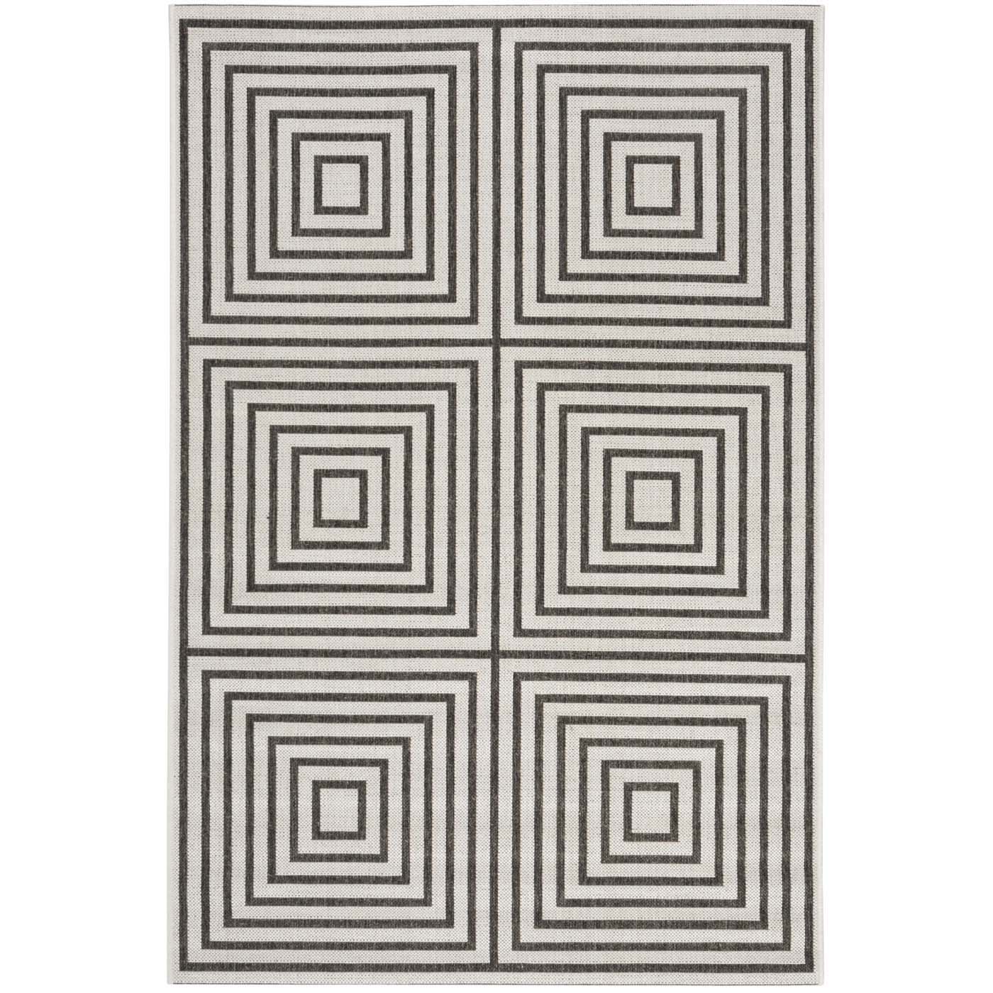 Beach House 123 Rug | Safavieh - BHS123 - Light Grey / Charcoal