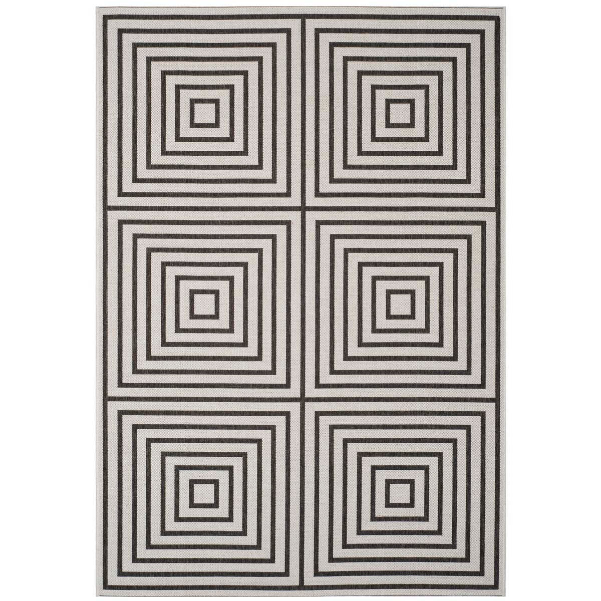 Beach House 123 Rug | Safavieh - BHS123 - Light Grey / Charcoal