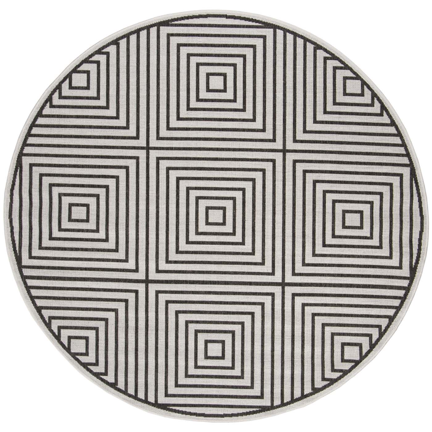 Beach House 123 Rug | Safavieh - BHS123 - Light Grey / Charcoal