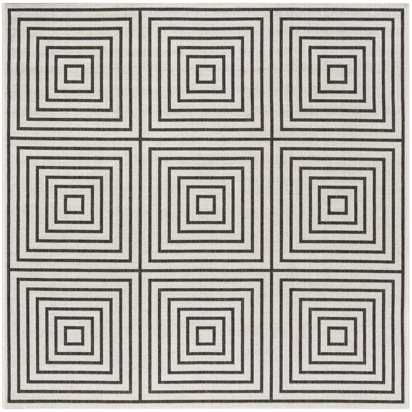 Beach House 123 Rug | Safavieh - BHS123 - Light Grey / Charcoal