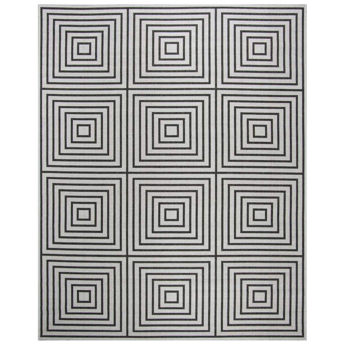 Beach House 123 Rug | Safavieh - BHS123 - Light Grey / Charcoal