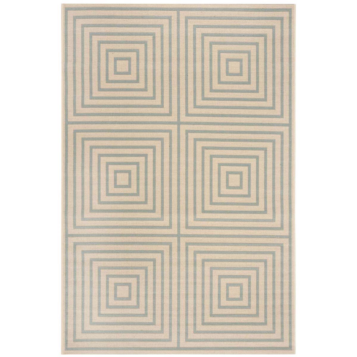 Beach House 123 Rug | Safavieh - BHS123 - Cream / Aqua