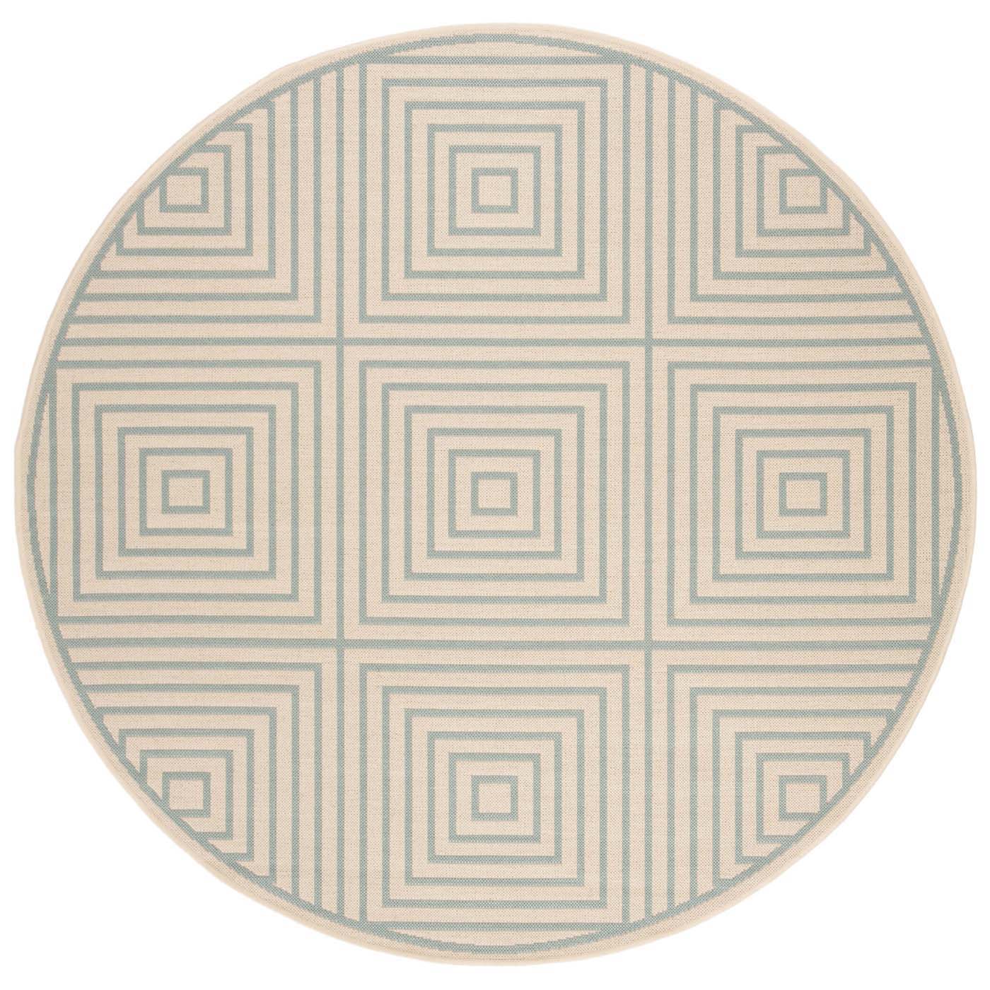 Beach House 123 Rug | Safavieh - BHS123 - Cream / Aqua