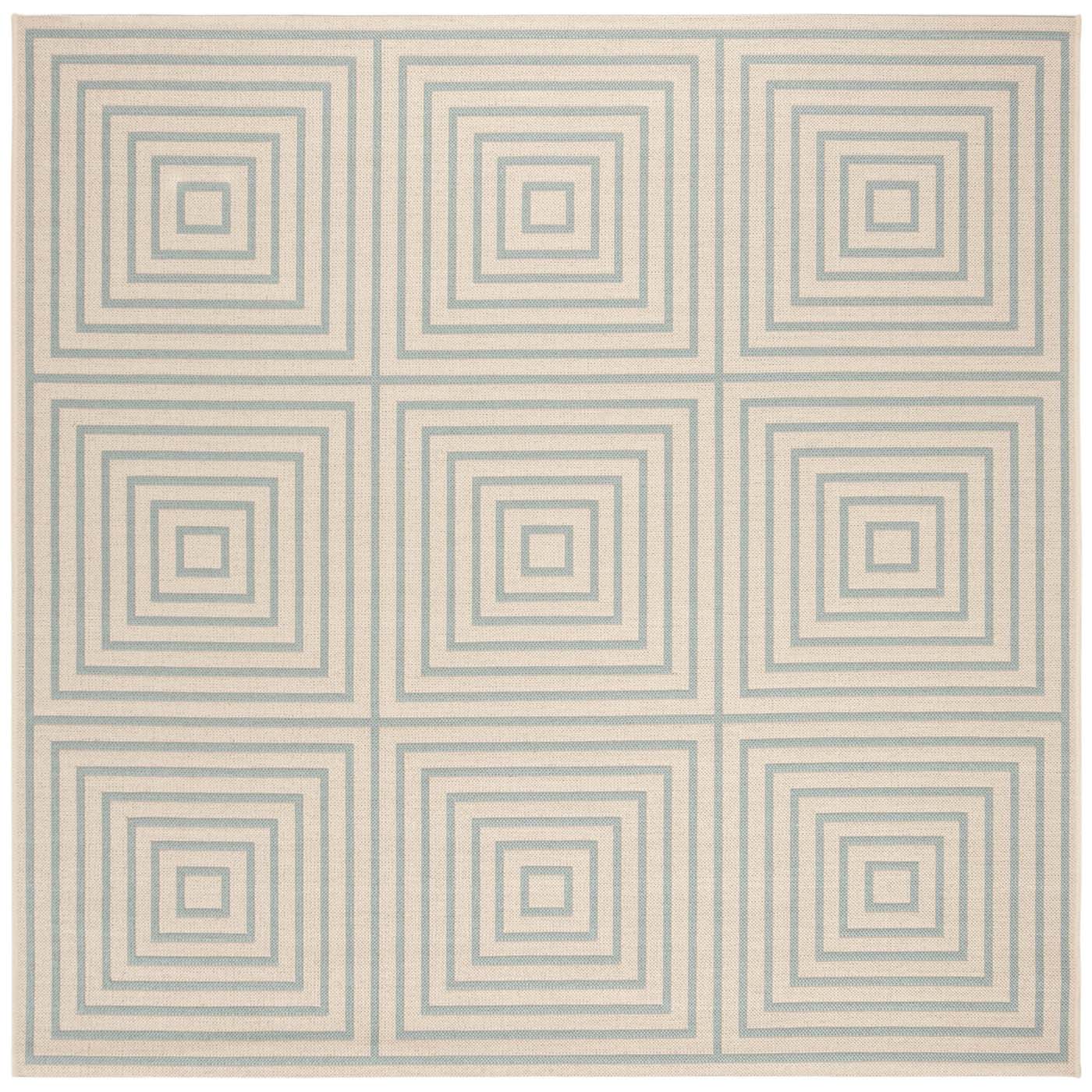 Beach House 123 Rug | Safavieh - BHS123 - Cream / Aqua