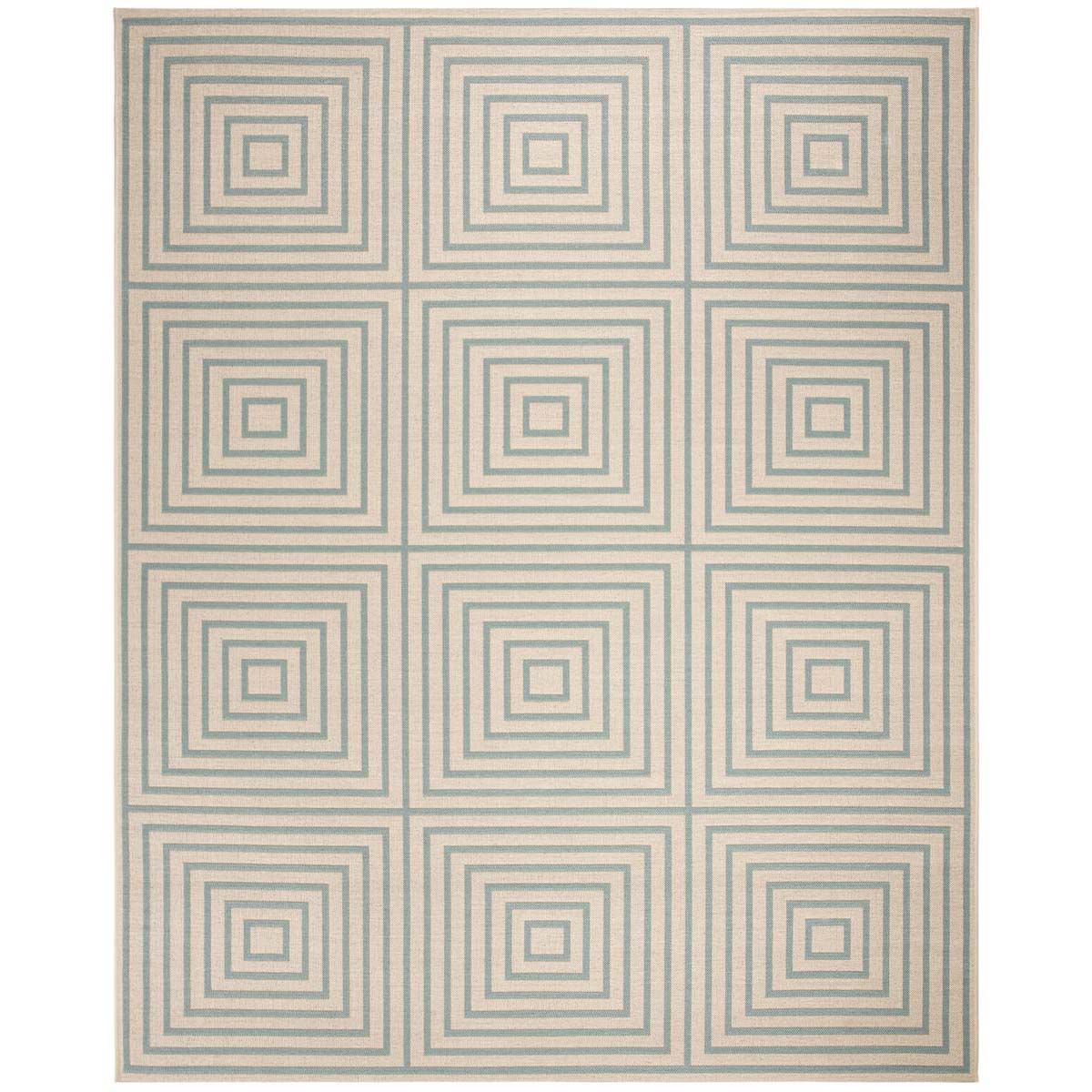 Beach House 123 Rug | Safavieh - BHS123 - Cream / Aqua