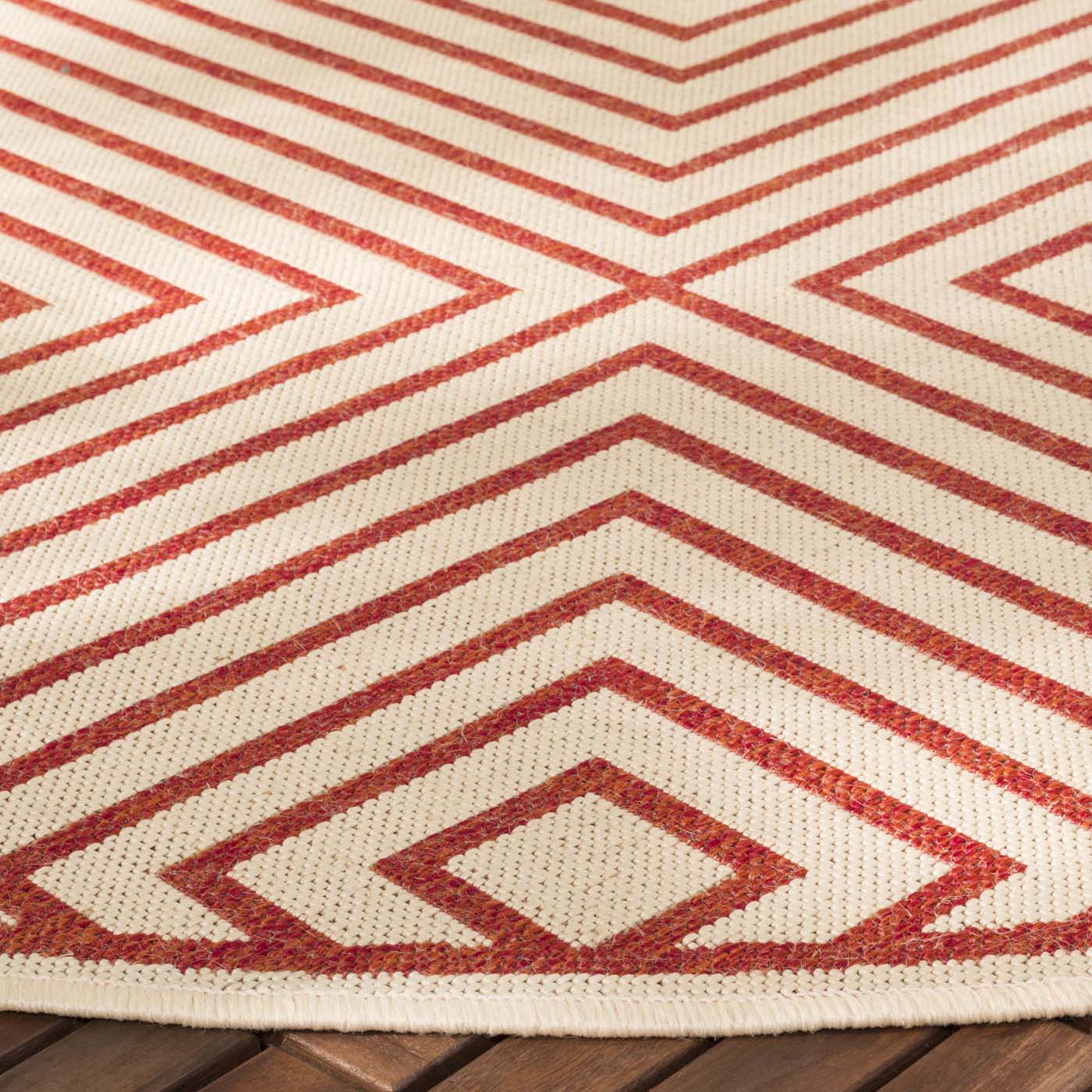 Beach House 123 Rug | Safavieh - BHS123 - Red / Cream