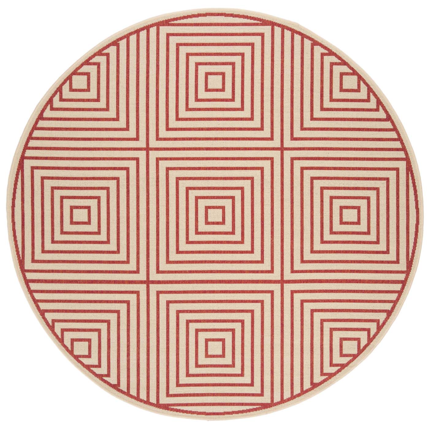 Beach House 123 Rug | Safavieh - BHS123 - Red / Cream