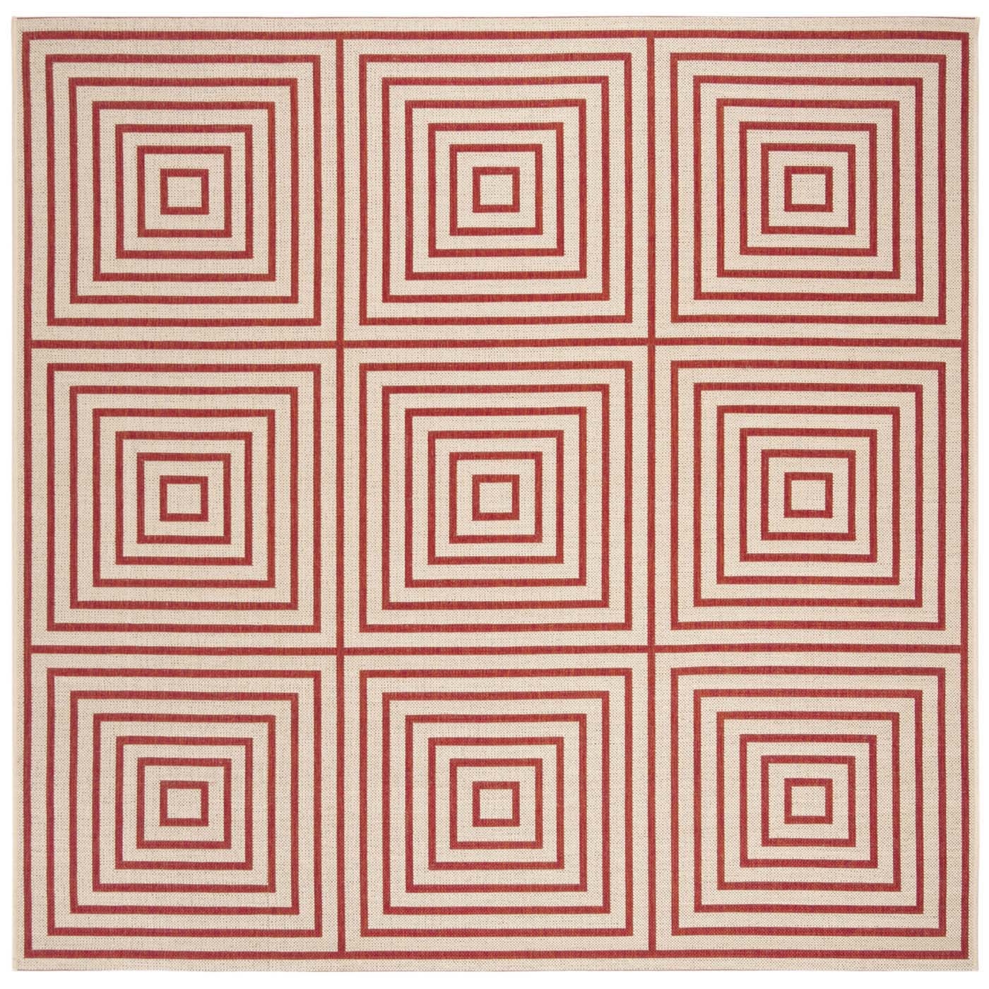 Beach House 123 Rug | Safavieh - BHS123 - Red / Cream