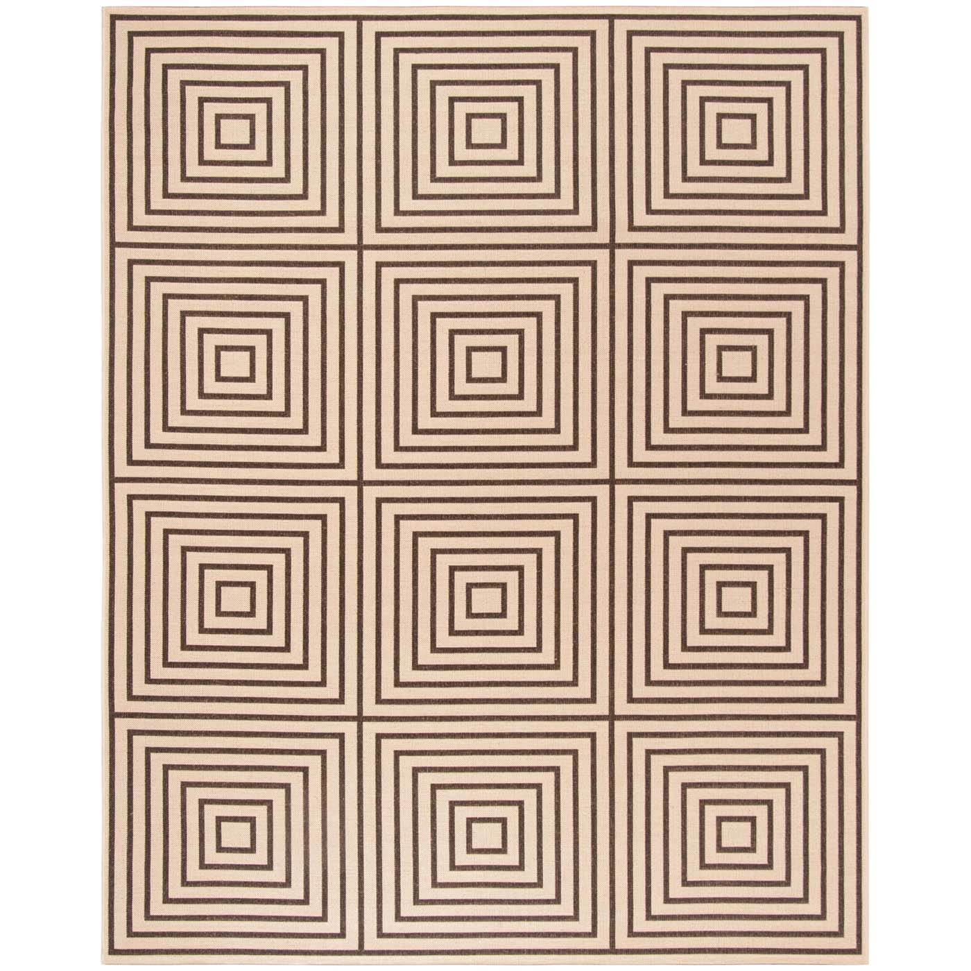 Beach House 123 Rug | Safavieh - BHS123 - Cream / Brown