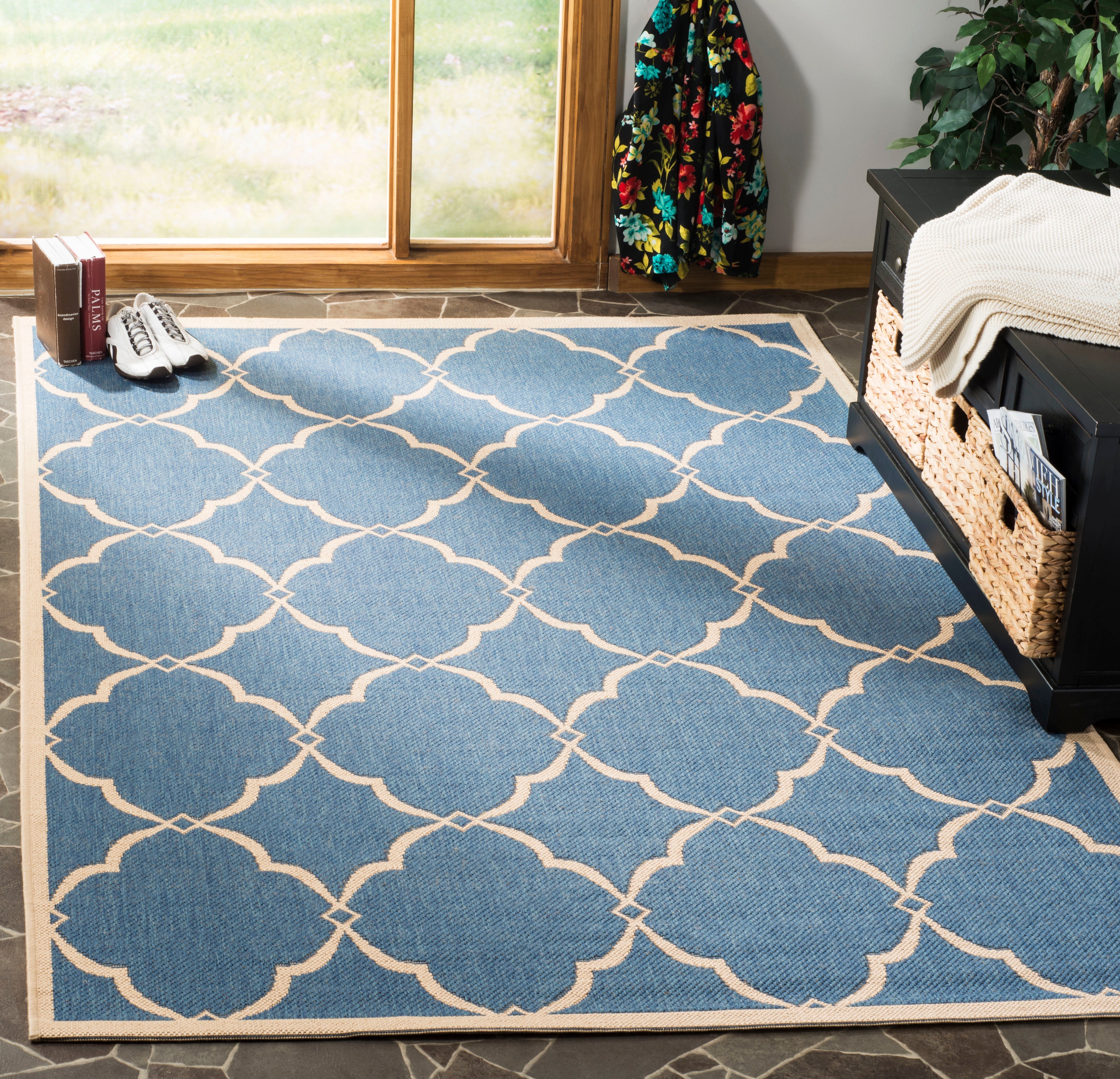 Beach House 125 Rug | Safavieh - BHS125 - Blue / Cream